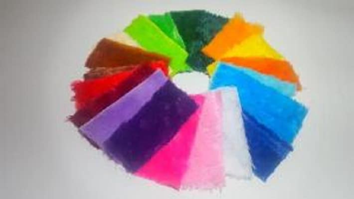Gambar Kain Rasfur Bulu Karindo Warna Warni